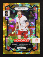 Robert Lewandowski 2026 Panini Prizm Monopoly World Cup Gold Cracked Ice Prizims #84 at PristineAuction.com