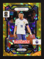 Kylian Mbappe 2026 Panini Prizm Monopoly World Cup Gold Cracked Ice Prizims #7 at PristineAuction.com