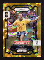 Pele 2026 Panini Prizm Monopoly World Cup Gold Cracked Ice Prizims #16 at PristineAuction.com