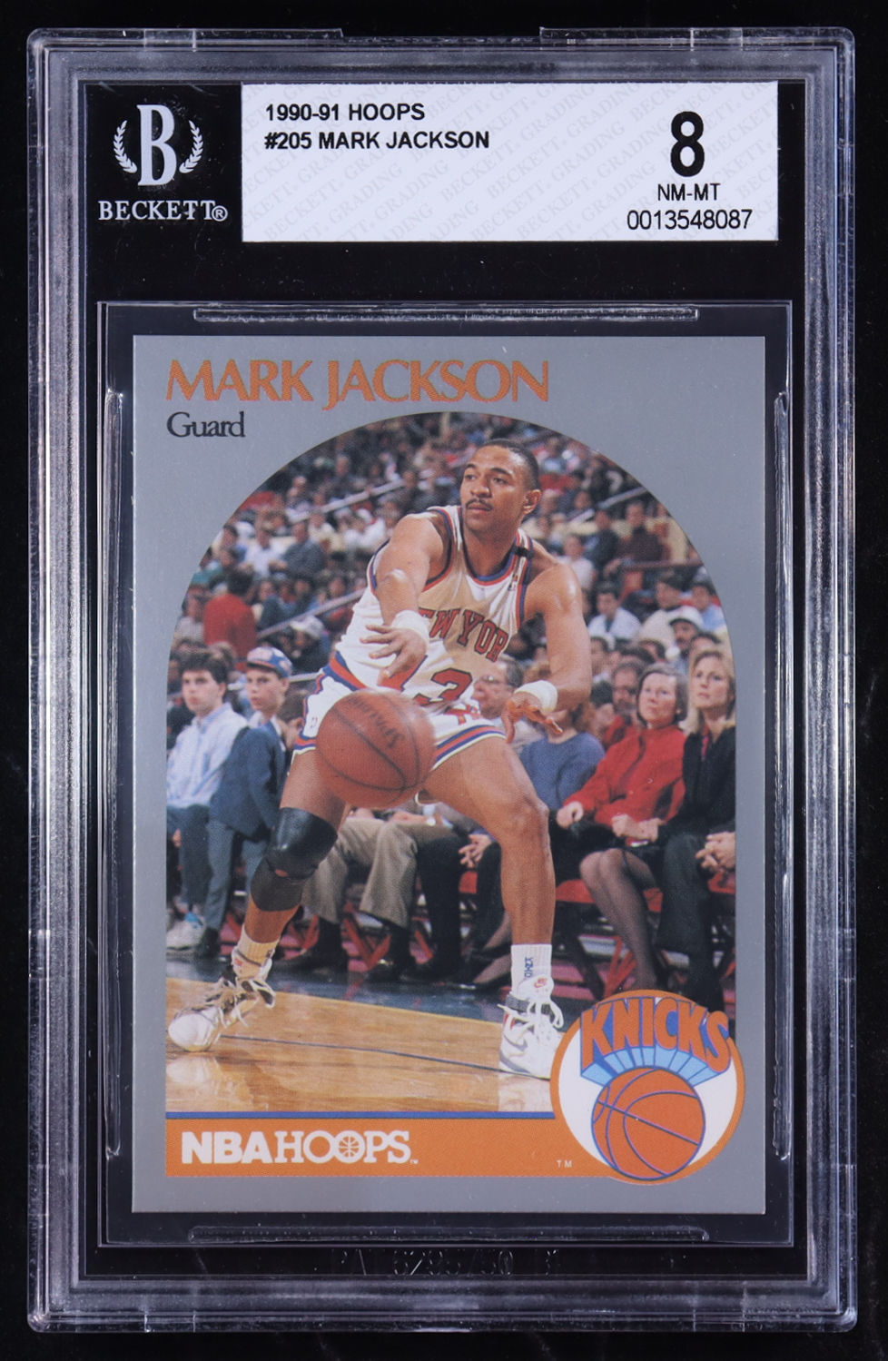 Mark Jackson 1990-91 Hoops #205 (BGS 8) at PristineAuction.com Mark Jackson 1990-91 Hoops #205 (BGS 8) at PristineAuction.com