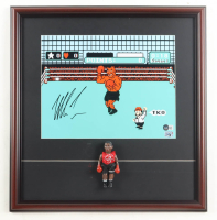 Mike Tyson Signed "Punch-Out!!" Custom Framed Photo Display with Vintage Mike Tyson Figure (Tyson & Beckett) at PristineAuction.com