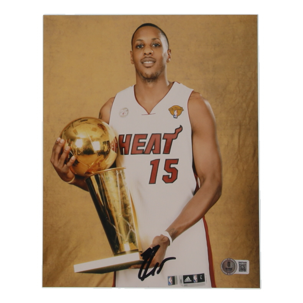 Mario Chalmers Signed Heat 8x10 Photo (Beckett) at PristineAuction.com