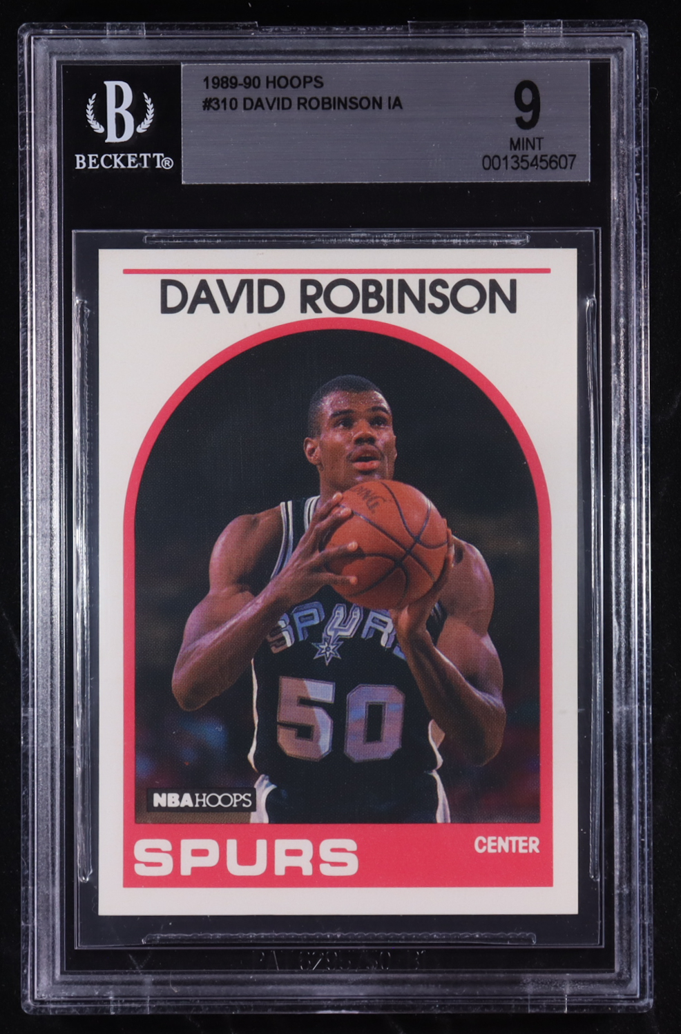 David Robinson 1989-90 NBA Hoops IA #310 RC (BGS 9) at PristineAuction.com David Robinson 1989-90 NBA Hoops IA #310 RC (BGS 9) at PristineAuction.com