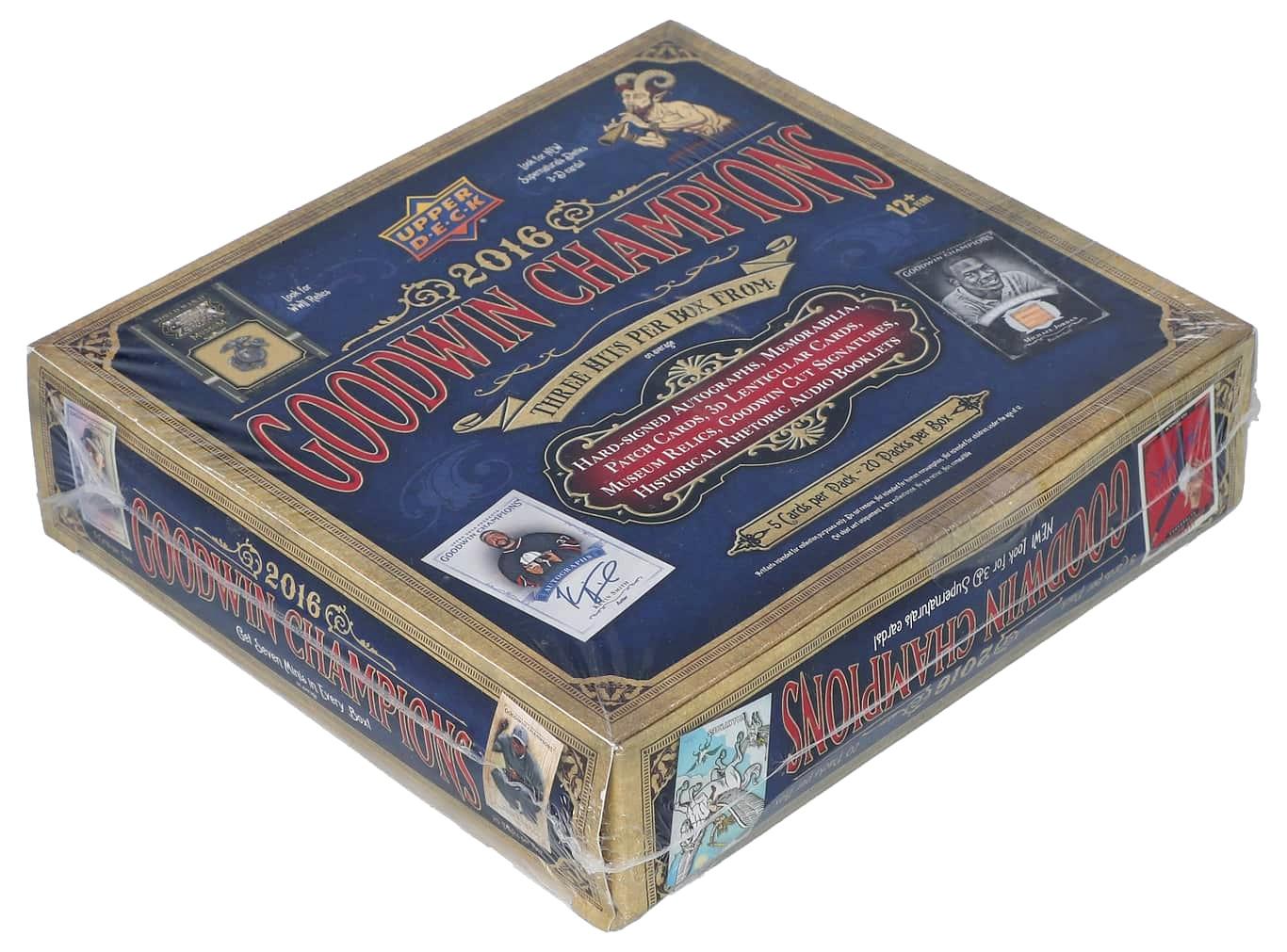2016 Upper Deck Goodwin Champions Hobby Box with (20) Packs at PristineAuction.com 2016 Upper Deck Goodwin Champions Hobby Box with (20) Packs at PristineAuction.com