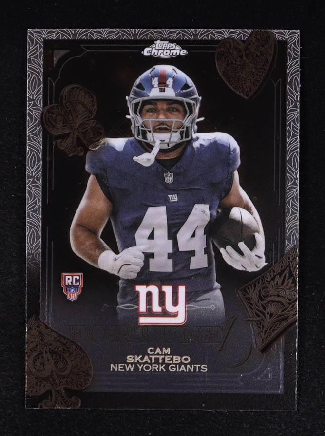 Cam Skattebo 2025 Topps Chrome Fortune 15 #F1527 RC at PristineAuction.com Cam Skattebo 2025 Topps Chrome Fortune 15 #F1527 RC at PristineAuction.com