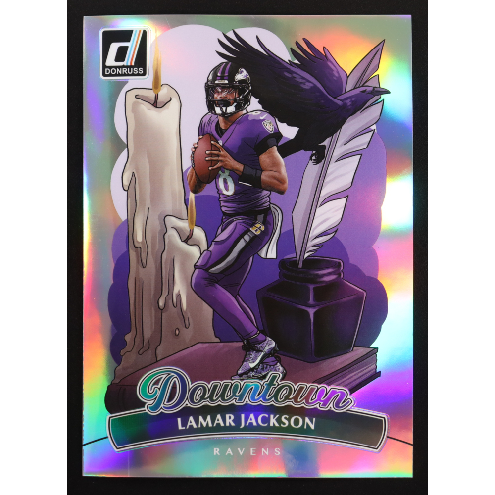Lamar Jackson 2024 Donruss Downtown Oversize #1 at PristineAuction.com