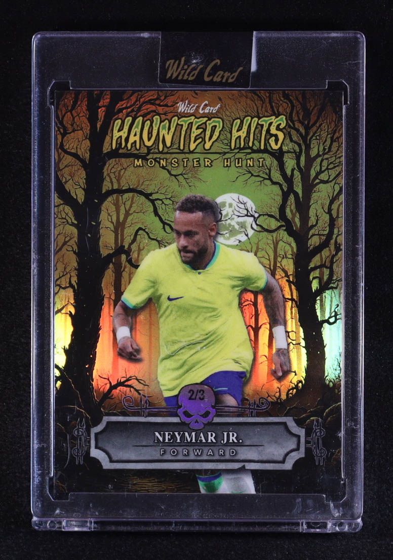Neymar Jr. 2025 Wild Card Haunted Hits Monster Hunt Yellow Haunted Woods Rainbow #NJ #2/3 at PristineAuction.com Neymar Jr. 2025 Wild Card Haunted Hits Monster Hunt Yellow Haunted Woods Rainbow #NJ #2/3 at PristineAuction.com