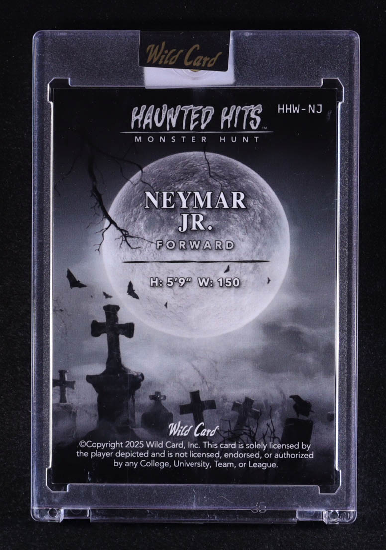Neymar Jr. 2025 Wild Card Haunted Hits Monster Hunt Yellow Haunted Woods Rainbow #NJ #2/3 at PristineAuction.com Neymar Jr. 2025 Wild Card Haunted Hits Monster Hunt Yellow Haunted Woods Rainbow #NJ #2/3 at PristineAuction.com