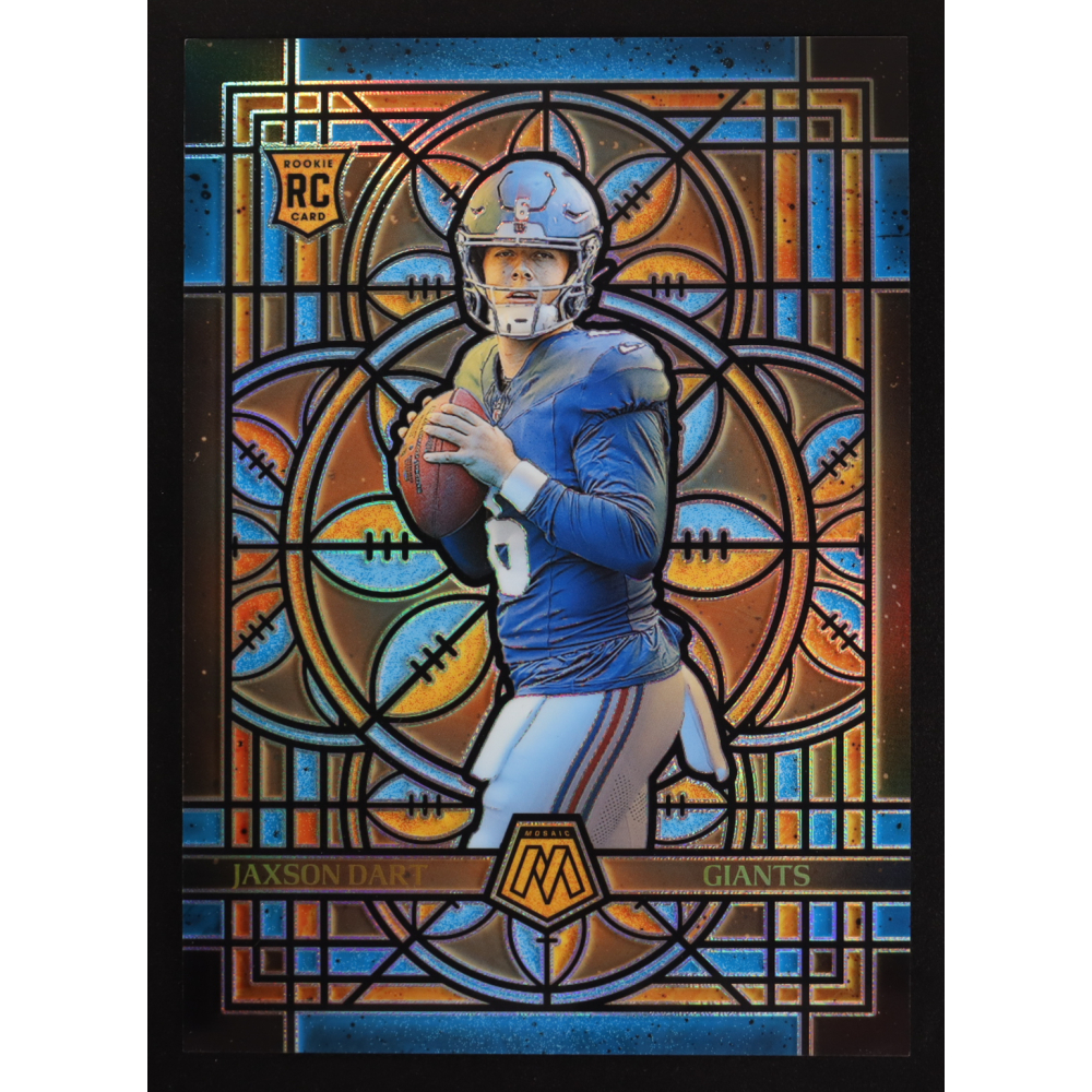 Jaxson Dart 2025 Panini Mosaic Stained Glass Oversized #19 RC at PristineAuction.com