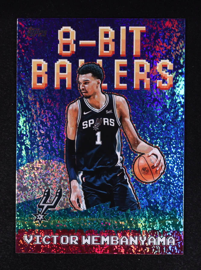 Victor Wembanyama 2025-26 Topps 8-Bit Ballers Holo Foil #8B4 at PristineAuction.com Victor Wembanyama 2025-26 Topps 8-Bit Ballers Holo Foil #8B4 at PristineAuction.com
