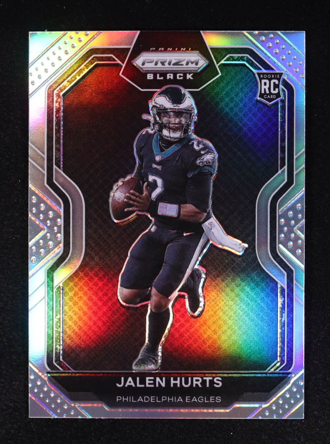 Jalen Hurts 2020 Panini Prizm Black Silver #19 RC at PristineAuction.com Jalen Hurts 2020 Panini Prizm Black Silver #19 RC at PristineAuction.com