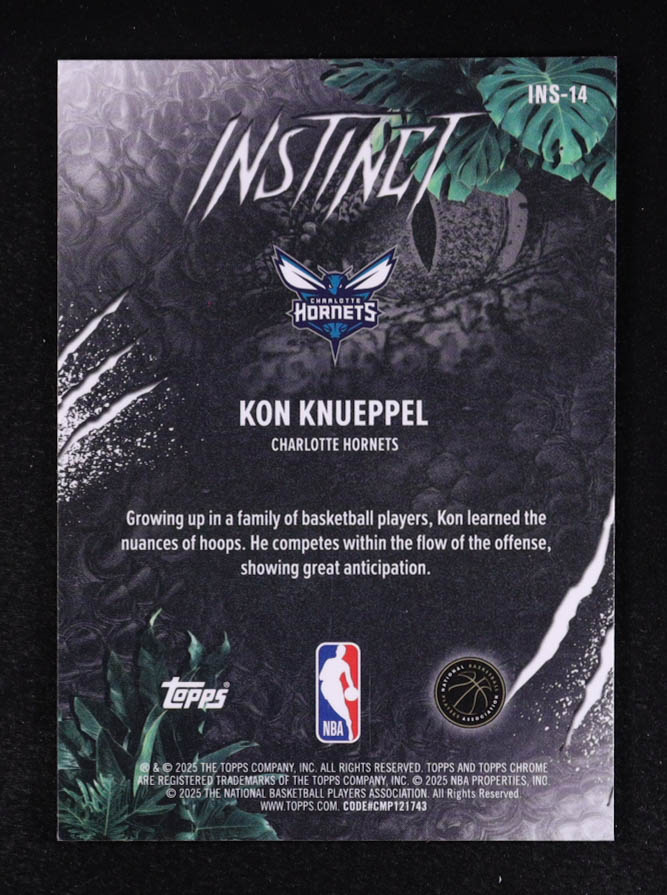 Kon Knueppel 2025-26 Topps Chrome Instinct #INS14 at PristineAuction.com Kon Knueppel 2025-26 Topps Chrome Instinct #INS14 at PristineAuction.com