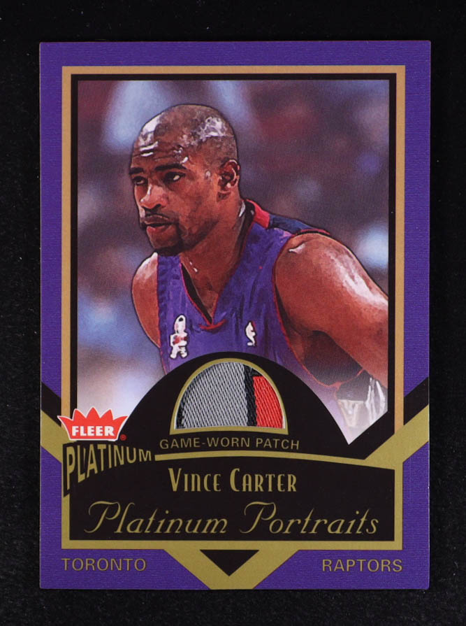 Vince Carter 2002-03 Fleer Platinum Portraits Game Worn Patch #VC #49/100 at PristineAuction.com Vince Carter 2002-03 Fleer Platinum Portraits Game Worn Patch #VC #49/100 at PristineAuction.com
