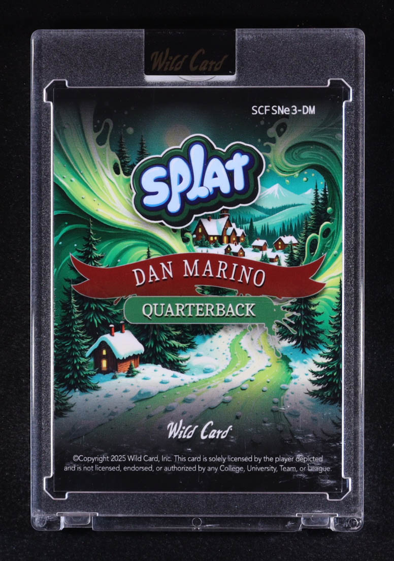 Dan Marino 2025 Wild Card Splat Holiday Edition Silent Night Green Donut Circles #DM #3/3 at PristineAuction.com Dan Marino 2025 Wild Card Splat Holiday Edition Silent Night Green Donut Circles #DM #3/3 at PristineAuction.com