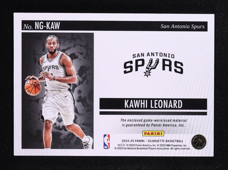 Kawhi Leonard 2024-25 Panini Silhouette NBA Gear #12 at PristineAuction.com Kawhi Leonard 2024-25 Panini Silhouette NBA Gear #12 at PristineAuction.com