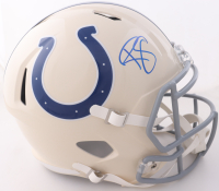 Reggie Wayne Signed Colts Full-Size Retro Alternate Speed Helmet (JSA) at PristineAuction.com