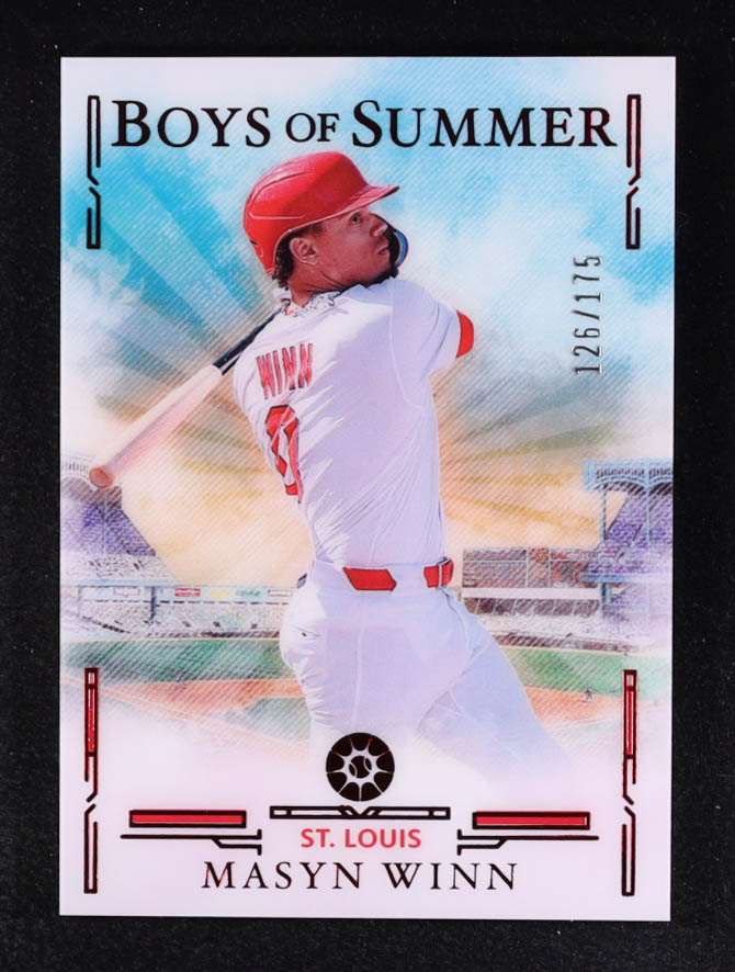 Masyn Winn 2025 Panini Boys of Summer Red #71 #126/175 at PristineAuction.com Masyn Winn 2025 Panini Boys of Summer Red #71 #126/175 at PristineAuction.com