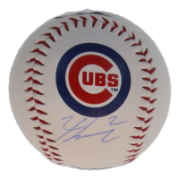 Nico Hoerner Signed OML Cubs Logo Baseball (SWAU) at PristineAuction.com