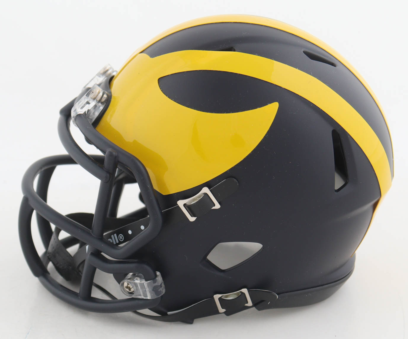 Josh Wallace Signed Michigan Wolverines Speed Mini Helmet Inscribed "23 Natty Champs" (Playball Ink) at PristineAuction.com Josh Wallace Signed Michigan Wolverines Speed Mini Helmet Inscribed "23 Natty Champs" (Playball Ink) at PristineAuction.com