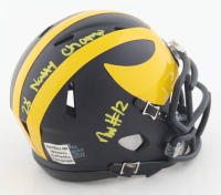 Josh Wallace Signed Michigan Wolverines Speed Mini Helmet Inscribed "23 Natty Champs" (Playball Ink) at PristineAuction.com