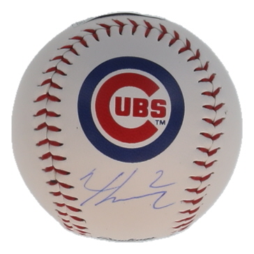 Nico Hoerner Signed OML Cubs Logo Baseball (SWAU) at PristineAuction.com Nico Hoerner Signed OML Cubs Logo Baseball (SWAU) at PristineAuction.com