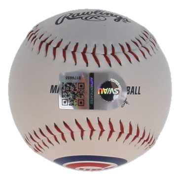 Nico Hoerner Signed OML Cubs Logo Baseball (SWAU) at PristineAuction.com Nico Hoerner Signed OML Cubs Logo Baseball (SWAU) at PristineAuction.com