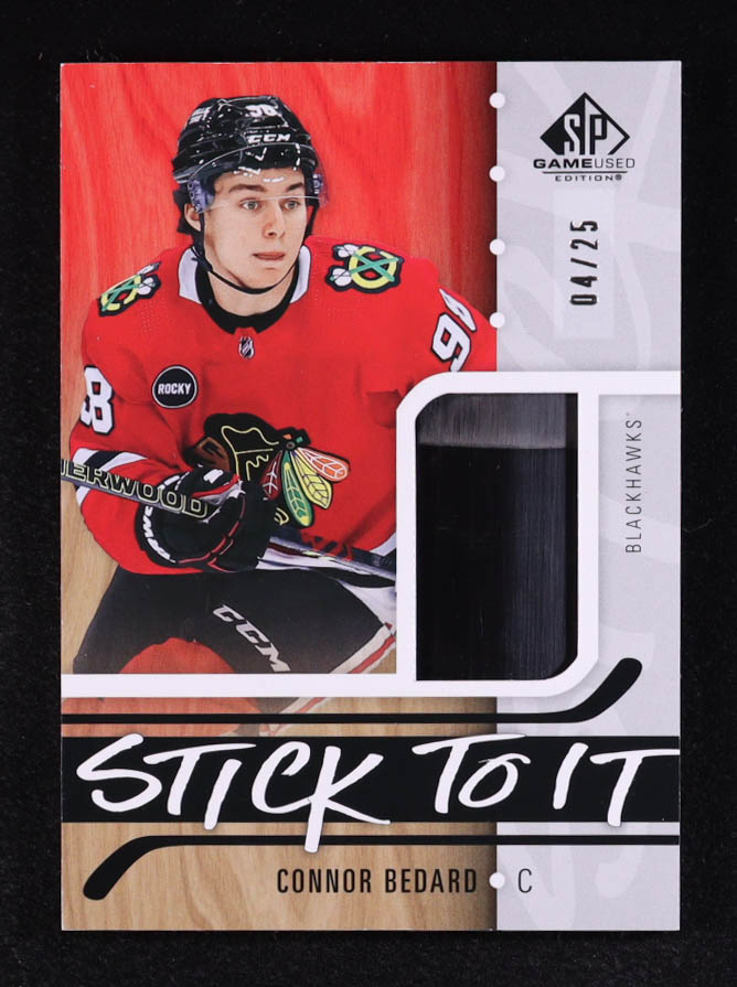Connor Bedard 2024-25 SP Game Used Stick to It #STICB #4/25 at PristineAuction.com Connor Bedard 2024-25 SP Game Used Stick to It #STICB #4/25 at PristineAuction.com