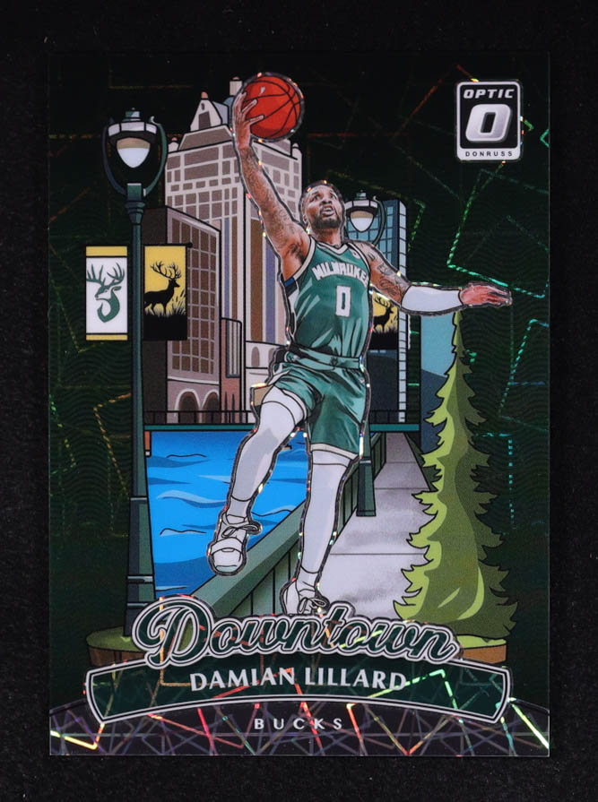 Damian Lillard 2024-25 Donruss Optic Downtown #12 at PristineAuction.com Damian Lillard 2024-25 Donruss Optic Downtown #12 at PristineAuction.com