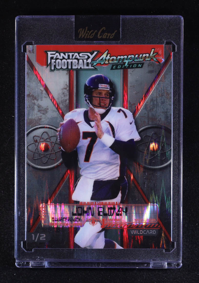 John Elway 2026 Wild Card Fantasy Football Atompunk Red Stealth #JE #1/2 at PristineAuction.com John Elway 2026 Wild Card Fantasy Football Atompunk Red Stealth #JE #1/2 at PristineAuction.com