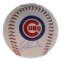 Nico Hoerner Signed OML Cubs Logo Baseball (SWAU) at PristineAuction.com