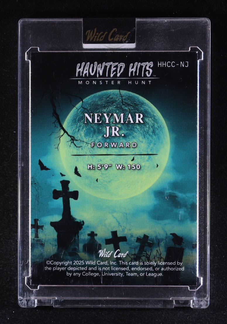 Neymar Jr. 2025 Wild Card Haunted Hits Monster Hunt Yellow Creepy Castle Lava #NJ #1/3 at PristineAuction.com Neymar Jr. 2025 Wild Card Haunted Hits Monster Hunt Yellow Creepy Castle Lava #NJ #1/3 at PristineAuction.com