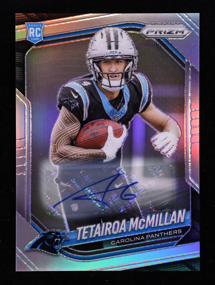 Tetairoa McMillan 2025 Panini Prizm Autographs Prizms Silver #311 RC at PristineAuction.com Tetairoa McMillan 2025 Panini Prizm Autographs Prizms Silver #311 RC at PristineAuction.com