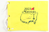 Jon Rahm Signed 2023 Masters Tournament Golf Pin Flag (JSA) at PristineAuction.com
