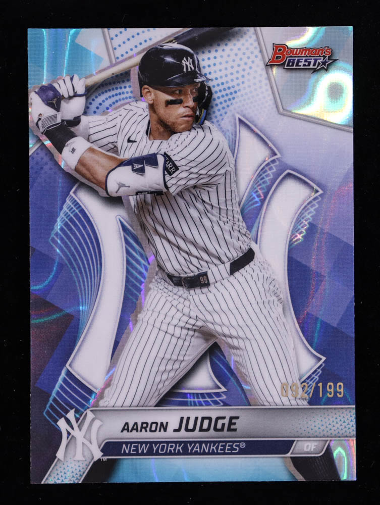 Aaron Judge 2025 Bowman's Best Aqua Lava Refractors #38 #92/199 at PristineAuction.com Aaron Judge 2025 Bowman's Best Aqua Lava Refractors #38 #92/199 at PristineAuction.com