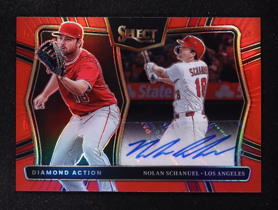 Nolan Schanuel 2025 Select Diamond Action Signatures Red Prizms #12 #31/99 at PristineAuction.com Nolan Schanuel 2025 Select Diamond Action Signatures Red Prizms #12 #31/99 at PristineAuction.com