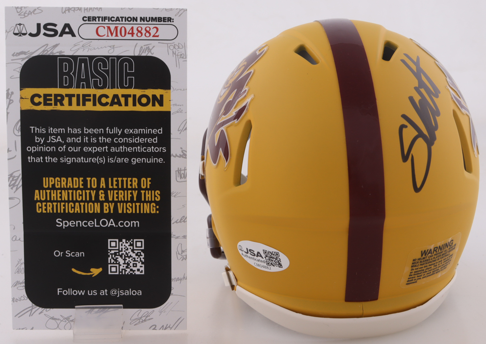 Cam Skattebo Signed Arizona State Sun Devils Speed Mini Helmet (JSA) at PristineAuction.com Cam Skattebo Signed Arizona State Sun Devils Speed Mini Helmet (JSA) at PristineAuction.com