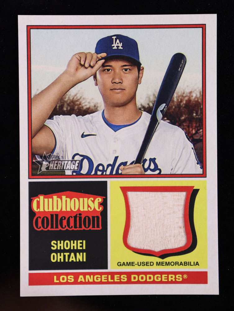 Shohei Ohtani 2025 Topps Heritage Clubhouse Collection Relics #CCRSO HN at PristineAuction.com Shohei Ohtani 2025 Topps Heritage Clubhouse Collection Relics #CCRSO HN at PristineAuction.com