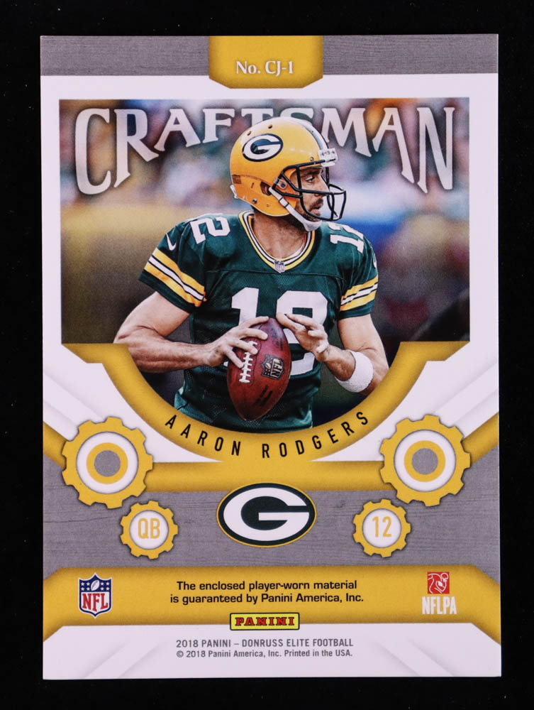 Aaron Rodgers 2018 Elite Craftsman Jerseys #CJ1 at PristineAuction.com Aaron Rodgers 2018 Elite Craftsman Jerseys #CJ1 at PristineAuction.com