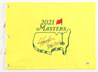 Hideki Matsuyama & Shota Hayafuji Signed 2021 Masters Tournament Golf Pin Flag (PSA) at PristineAuction.com
