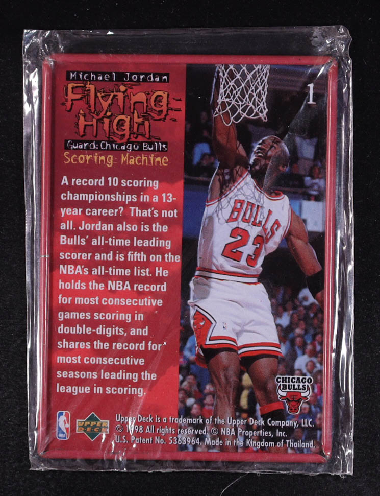 Michael Jordan 1996 Upper Deck Flying High Metal #1 at PristineAuction.com Michael Jordan 1996 Upper Deck Flying High Metal #1 at PristineAuction.com