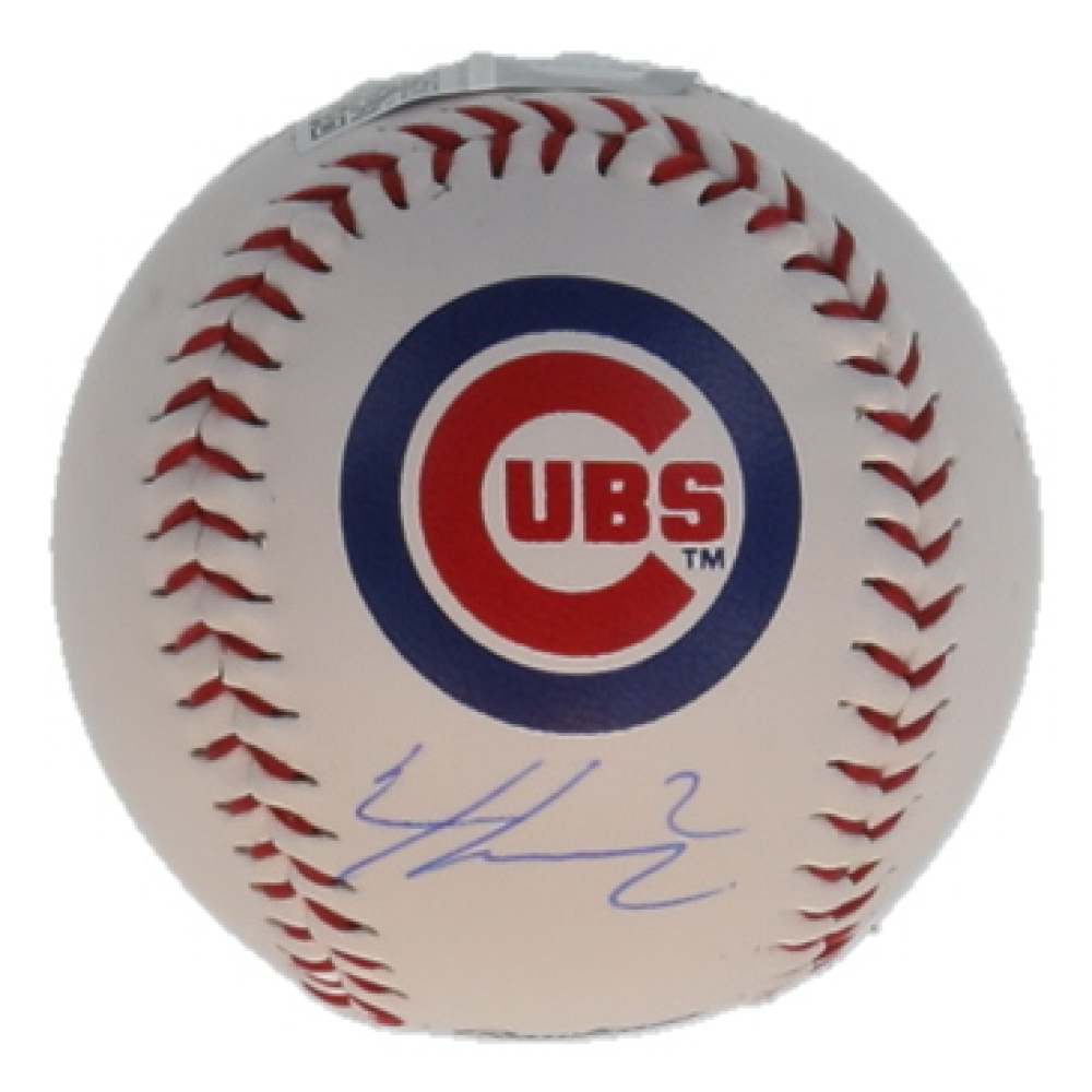 Nico Hoerner Signed OML Cubs Logo Baseball (SWAU) at PristineAuction.com