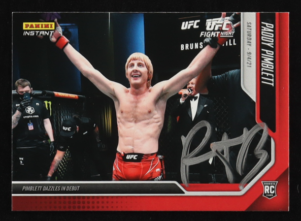 Paddy Pimblett Signed 2021 Panini Instant UFC #34 RC (JSA) at PristineAuction.com Paddy Pimblett Signed 2021 Panini Instant UFC #34 RC (JSA) at PristineAuction.com