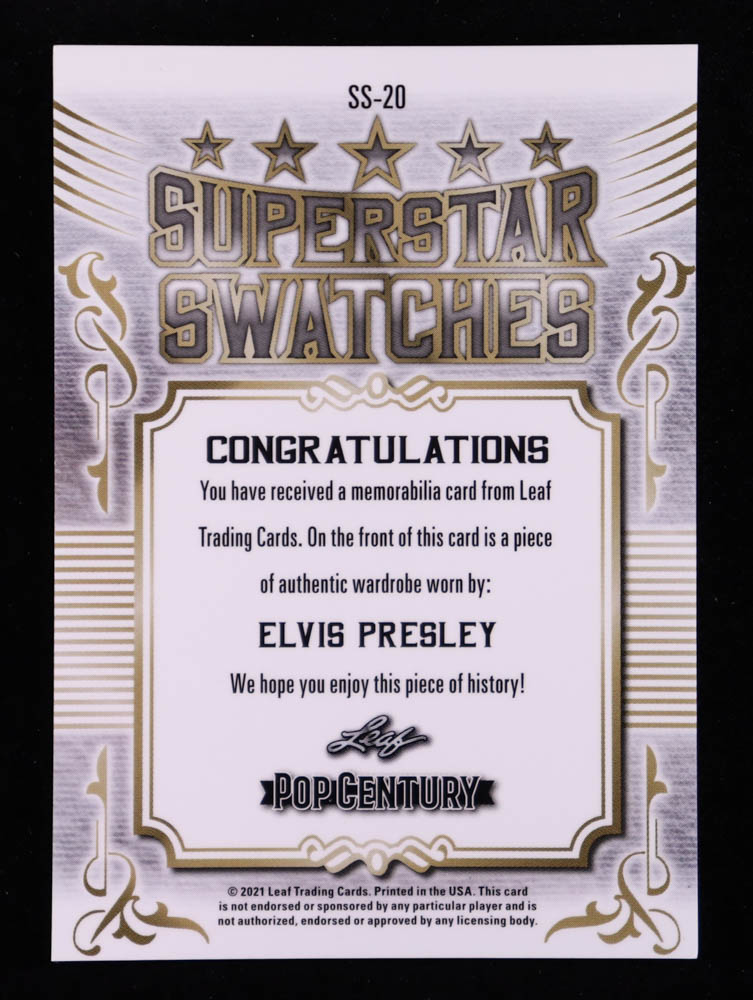 Elvis Presley 2021 Leaf Pop Century Metal Superstar Swatches Bronze #SS20 #28/80 at PristineAuction.com Elvis Presley 2021 Leaf Pop Century Metal Superstar Swatches Bronze #SS20 #28/80 at PristineAuction.com