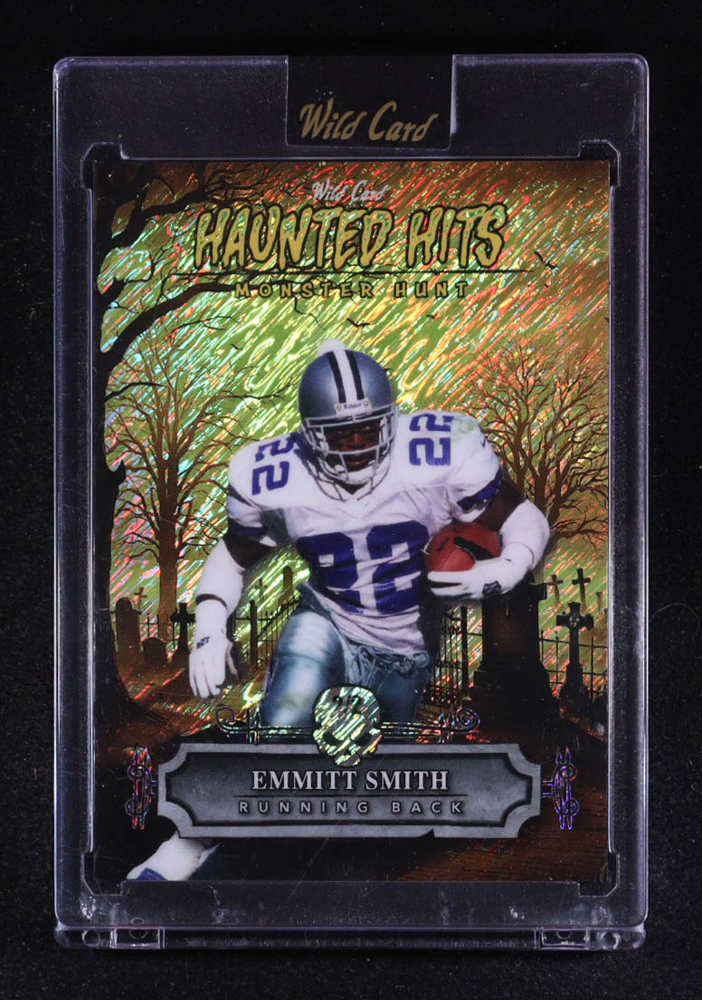 Emmitt Smith 2025 Wild Card Haunted Hits Monster Hunt Yellow Haunted Cemetery Shimmer #ES #2/2 at PristineAuction.com Emmitt Smith 2025 Wild Card Haunted Hits Monster Hunt Yellow Haunted Cemetery Shimmer #ES #2/2 at PristineAuction.com