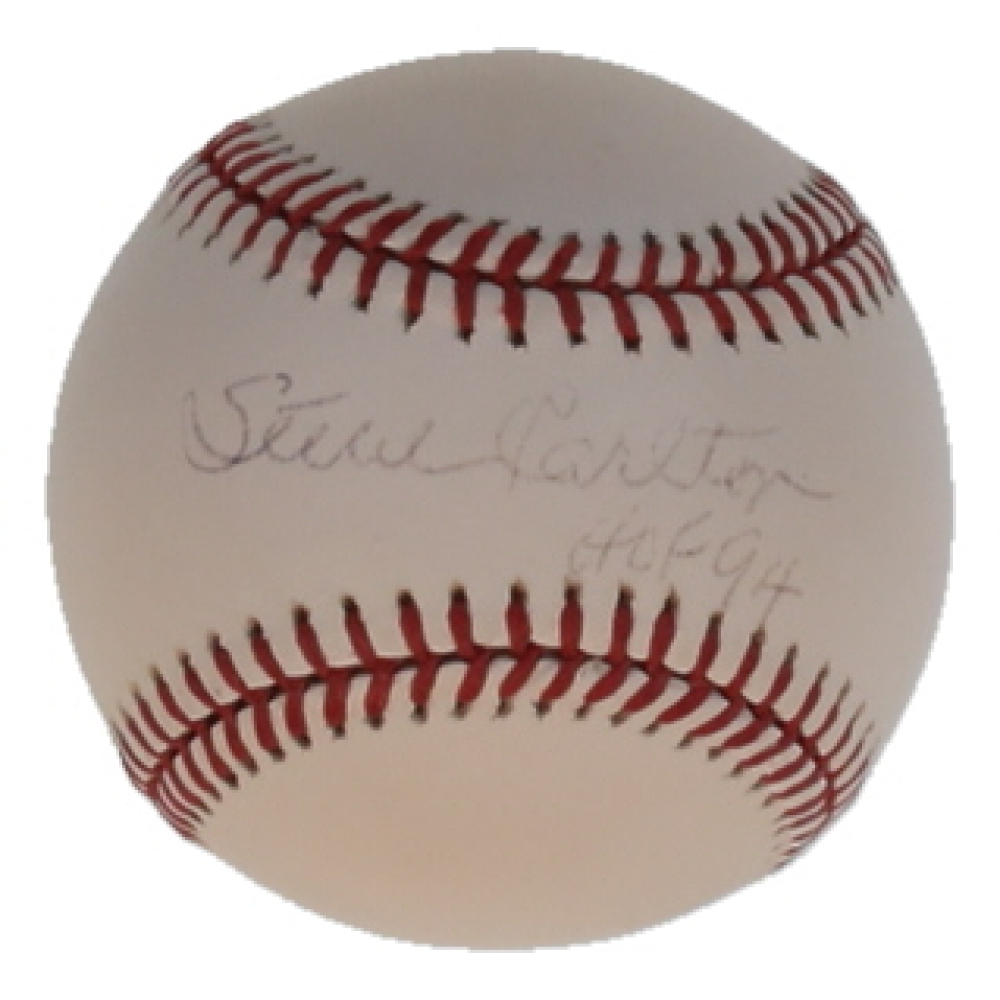 Steve Carlton Signed OML Baseball Inscribed "HOF 94" (JSA) at PristineAuction.com