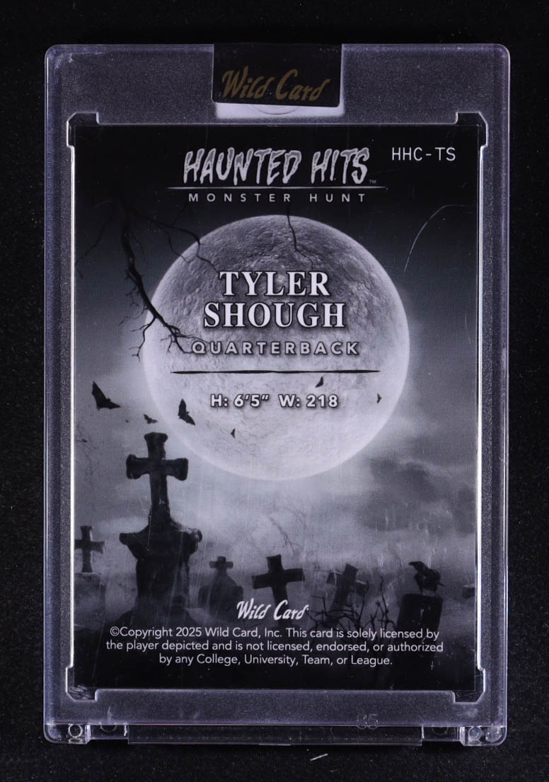 Tyler Shough 2025 Wild Card Haunted Hits Monster Hunt Orange Haunted Cemetery Rainbow #TS #3/5 RC at PristineAuction.com Tyler Shough 2025 Wild Card Haunted Hits Monster Hunt Orange Haunted Cemetery Rainbow #TS #3/5 RC at PristineAuction.com