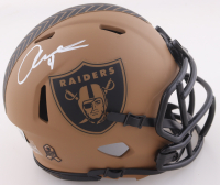 Aidan O'Connell Signed Raiders Salute To Service Alternate Speed Mini Helmet (Beckett) at PristineAuction.com