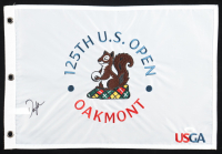 Dustin Johnson Signed 2025 "125th U.S. Open Oakmont" Golf Pin Flag (JSA) at PristineAuction.com