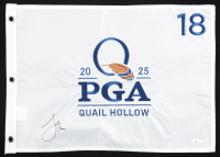 Justin Thomas Signed 2025 PGA Championship Golf Pin Flag (JSA) at PristineAuction.com