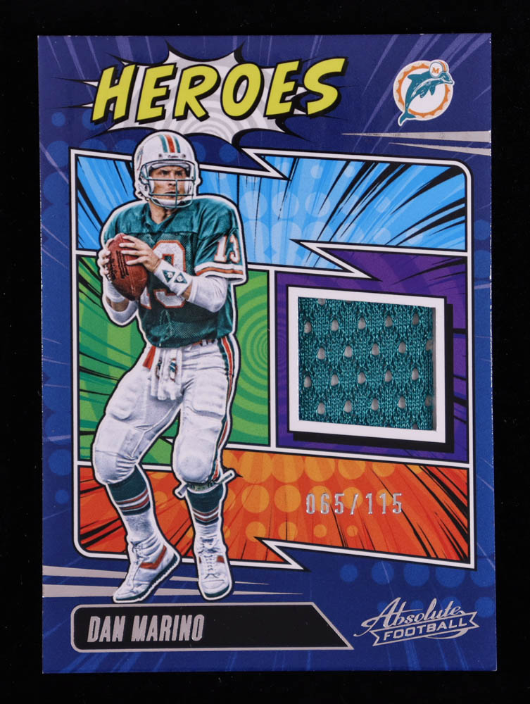 Dan Marino 2025 Absolute Absolute Heroes Memorabilia #11 #65/115 at PristineAuction.com Dan Marino 2025 Absolute Absolute Heroes Memorabilia #11 #65/115 at PristineAuction.com